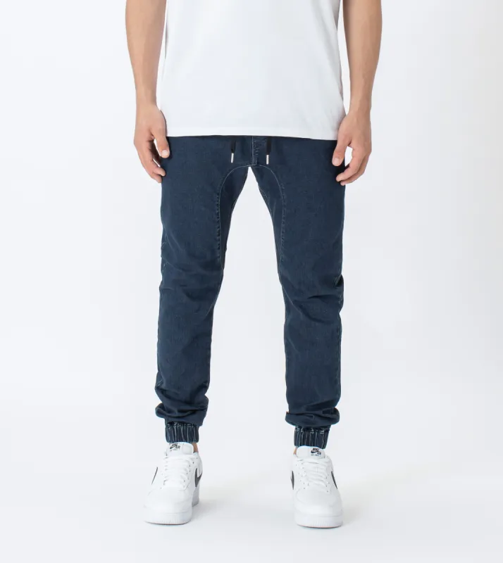 Sureshot Denim Jogger Deep Sea sold by Zanerobe