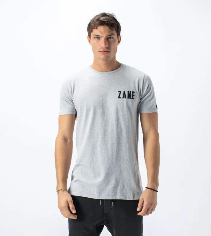 ZANE Flintlock Tee Silver Marle - Sale sold by Zanerobe