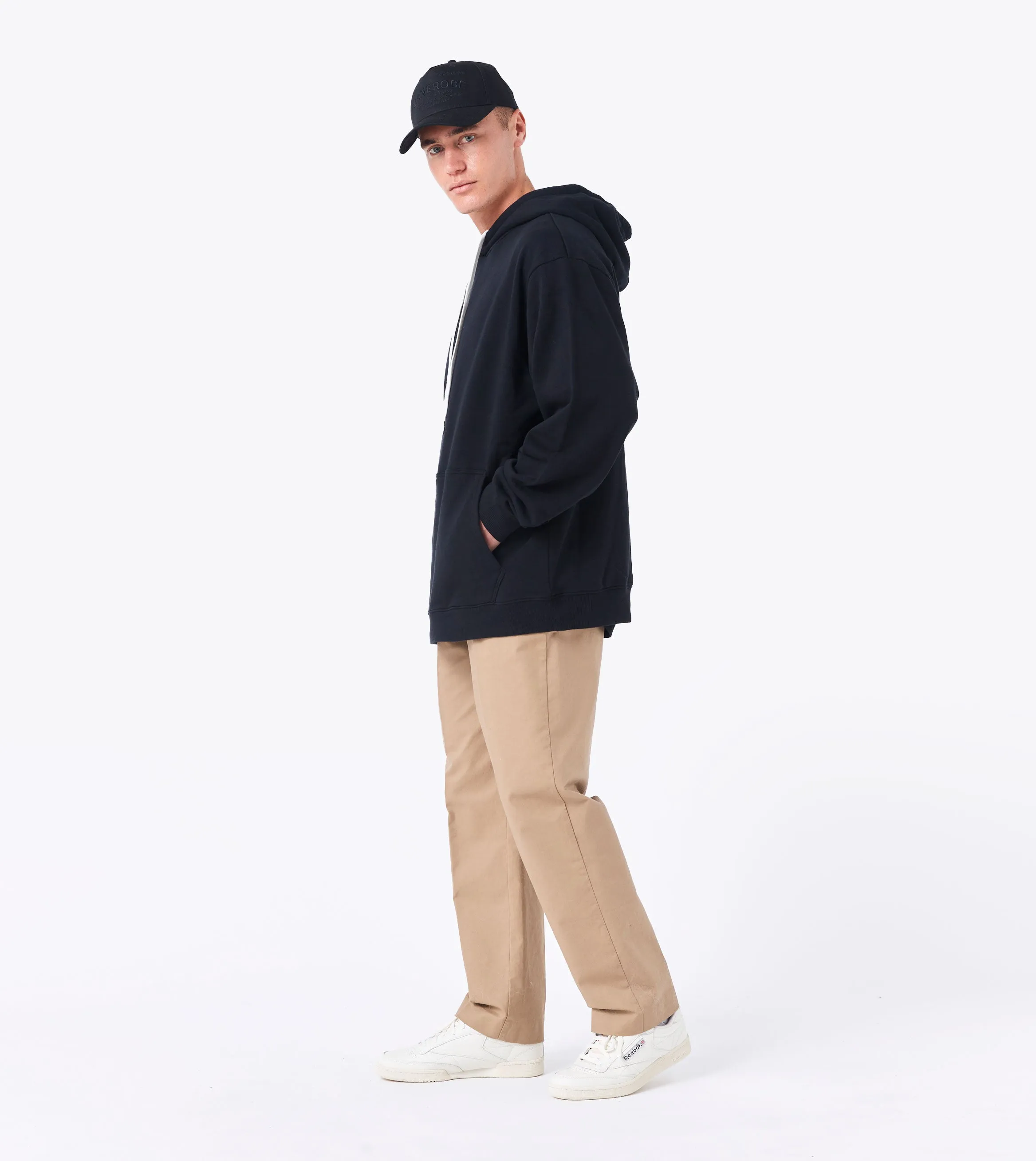 Label Orgo Hood Sweat Black sold by Zanerobe product image thumbnail 2