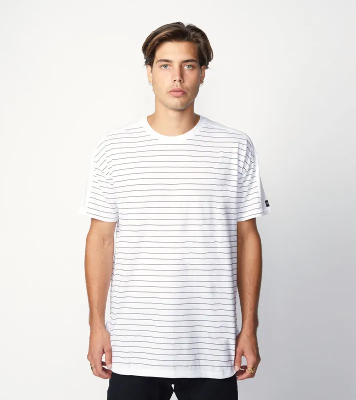 Super Rugger Tee White/Black - Sale sold by Zanerobe