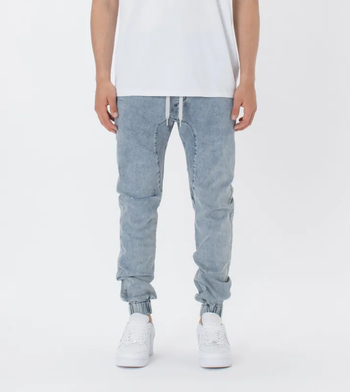 Sureshot Denim Jogger Mid Blonde sold by Zanerobe