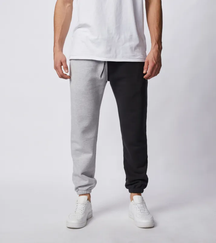 Splice Jumpa Sweat Fleece Jogger Silver Marle/Black - Sale sold by Zanerobe