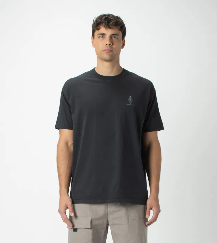 Wheat Box Tee GD Black sold by Zanerobe