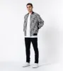Static Zane Bomber Jacket Black/White sold by Zanerobe