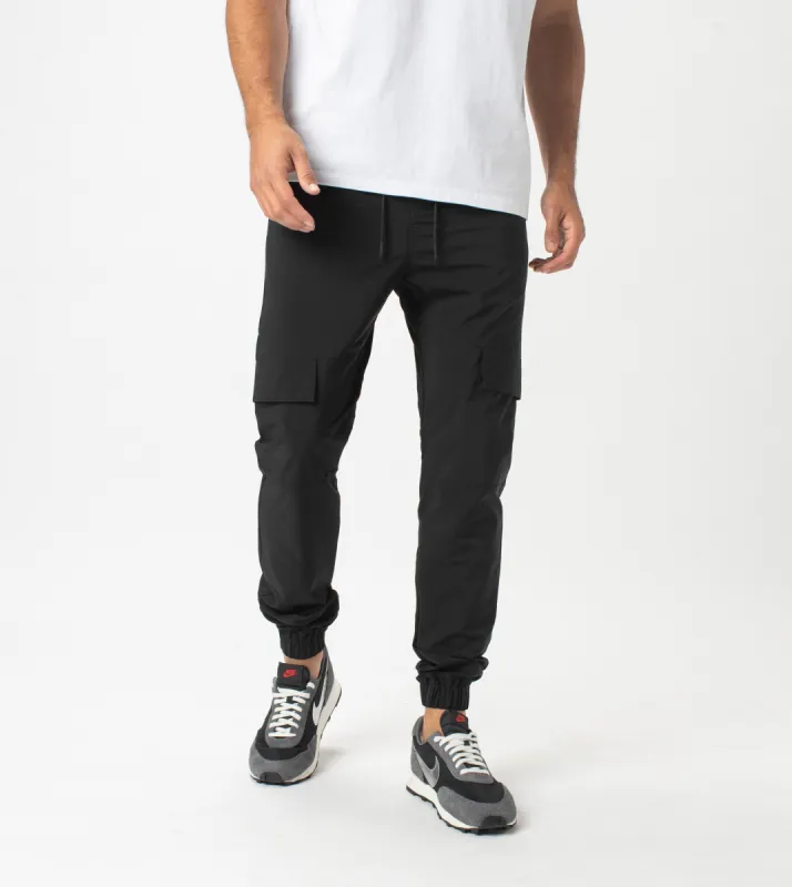 Sureshot Tech Cargo Jogger Black sold by Zanerobe