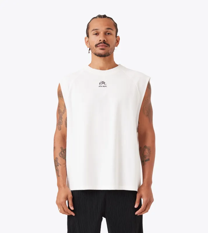 Emblem Muscle Vintage White sold by Zanerobe