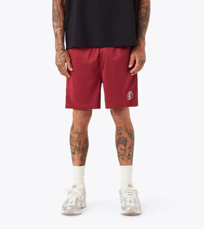 Training Mesh Short Cherry sold by Zanerobe