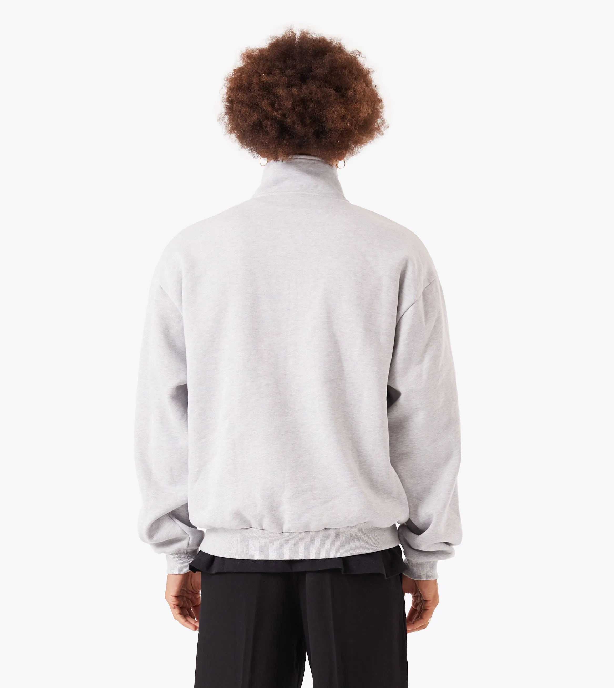 Zip Funnel Sweat Grey Marle sold by Zanerobe product image thumbnail 5