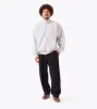 Zip Funnel Sweat Grey Marle sold by Zanerobe
