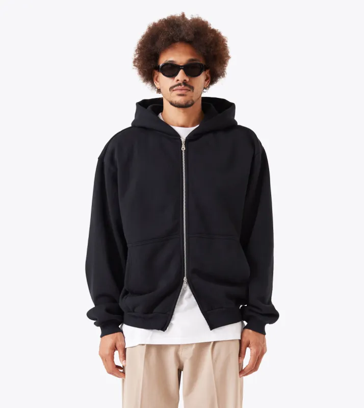 Nike x Stussy SS24 Full-Zip Fleece Hoodie 'Black White