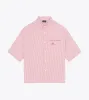 Box Crop Shirt Red Stripe sold by Zanerobe