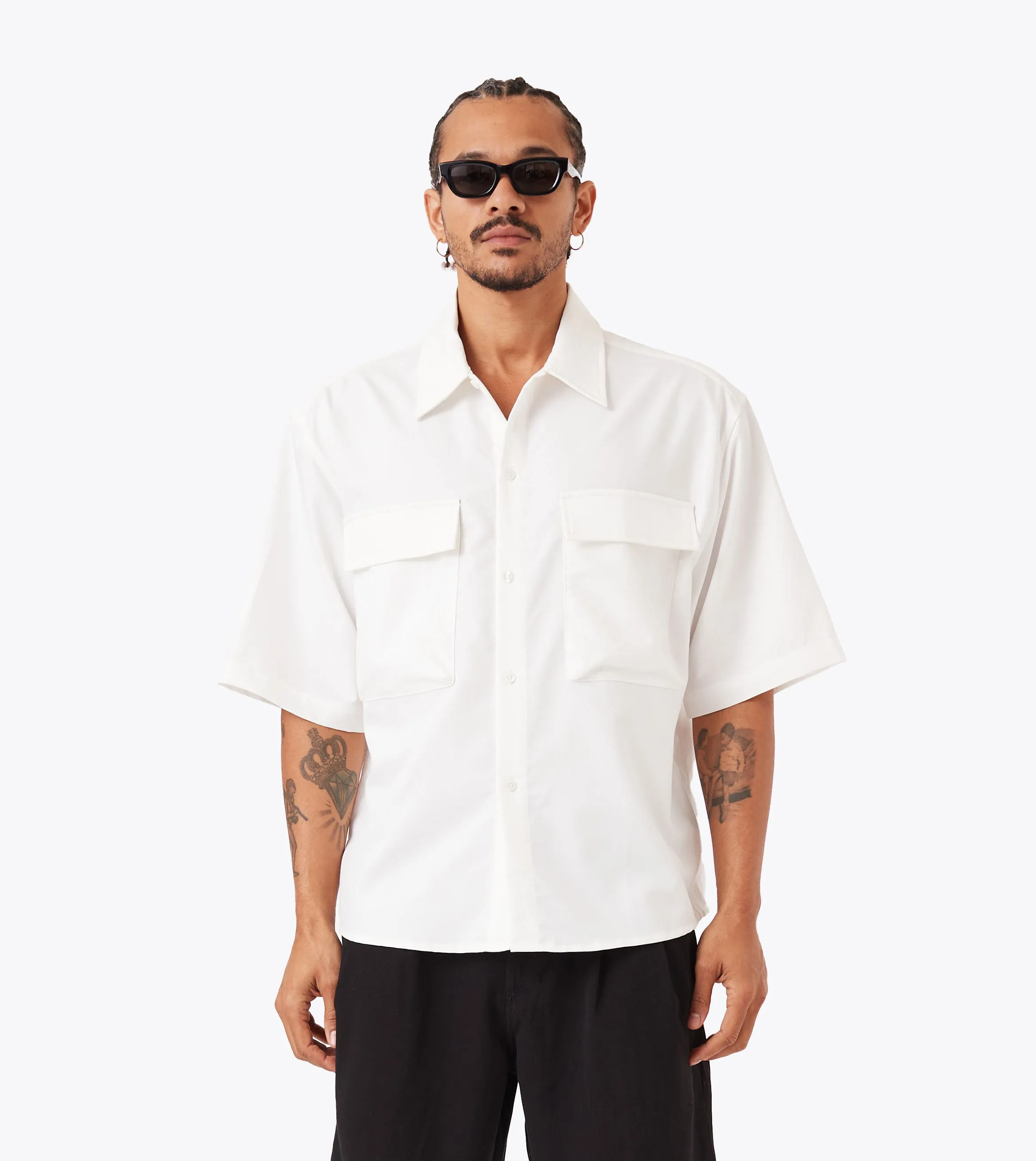 Utility Shirt Vintage White sold by Zanerobe