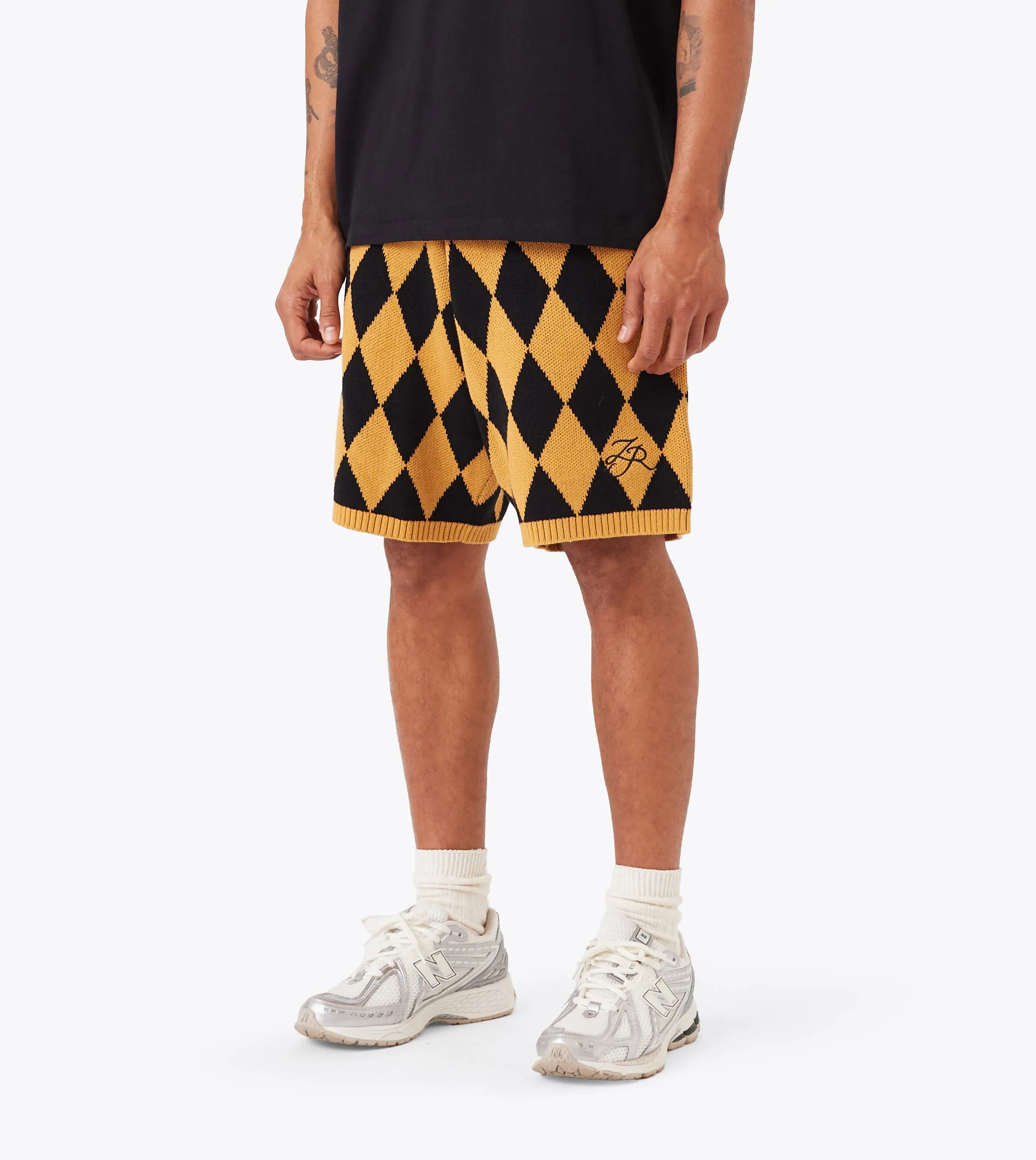 Diamond Knit Short Amber/Black sold by Zanerobe product image thumbnail 3