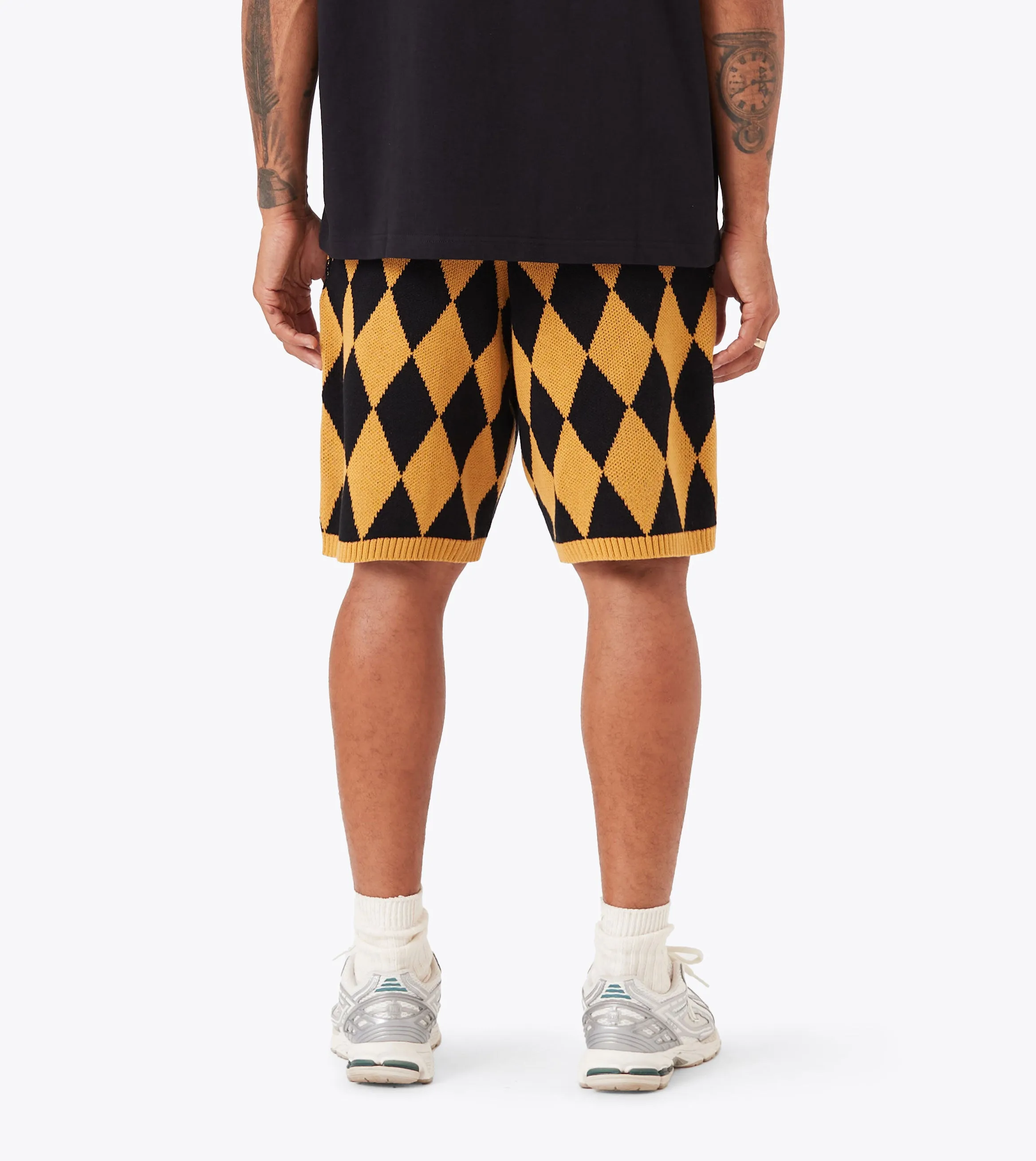 Diamond Knit Short Amber/Black sold by Zanerobe product image thumbnail 5