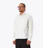 Box Crop LS Shirt Vintage White/Seaweed sold by Zanerobe