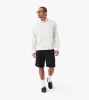 Box Crop LS Shirt Vintage White/Seaweed sold by Zanerobe