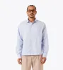 Box Crop LS Shirt Blue Stripe sold by Zanerobe