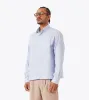 Box Crop LS Shirt Blue Stripe sold by Zanerobe