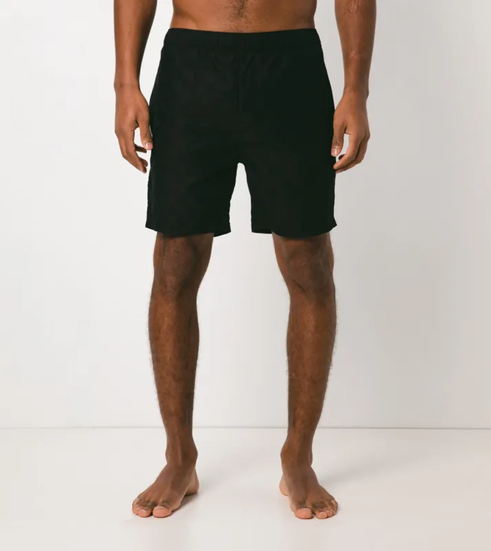 Checkerboard Laguna Short Black sold by Zanerobe