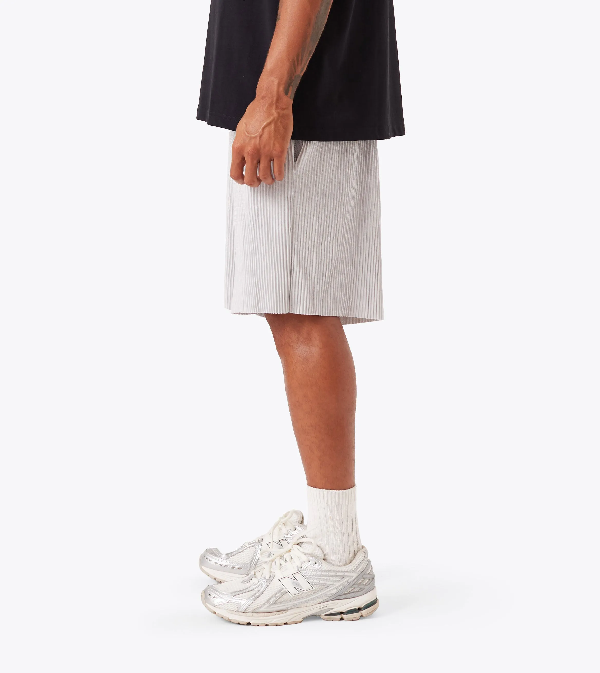 Pleated Short Cement sold by Zanerobe product image thumbnail 4