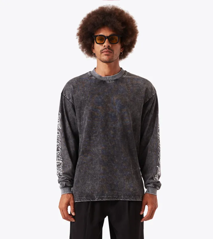 Gothic Box ++ LS Tee GD Ash Grey sold by Zanerobe