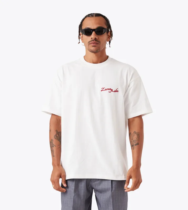 Rope Box Tee Vintage White sold by Zanerobe