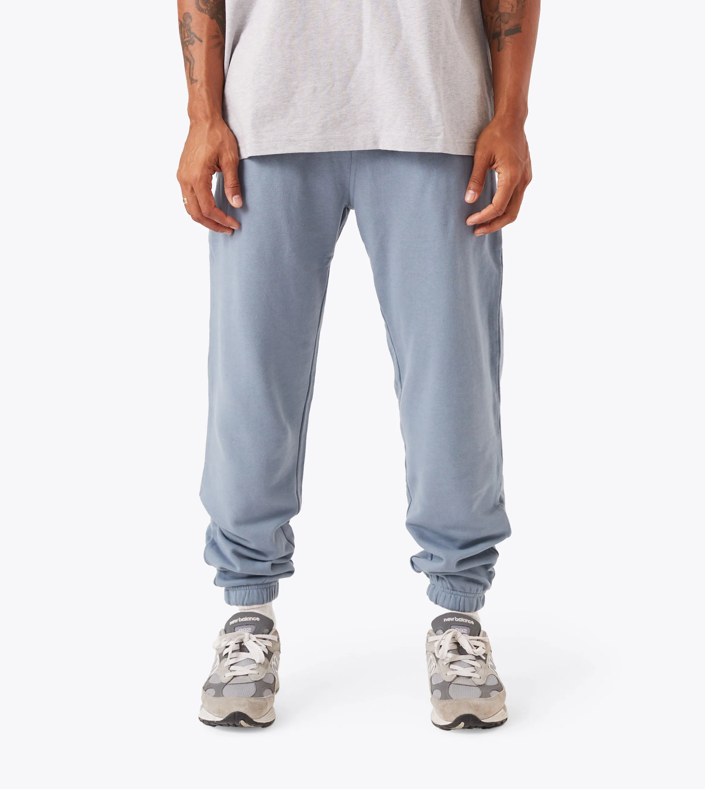 Box Fleece Jogger Steel sold by Zanerobe