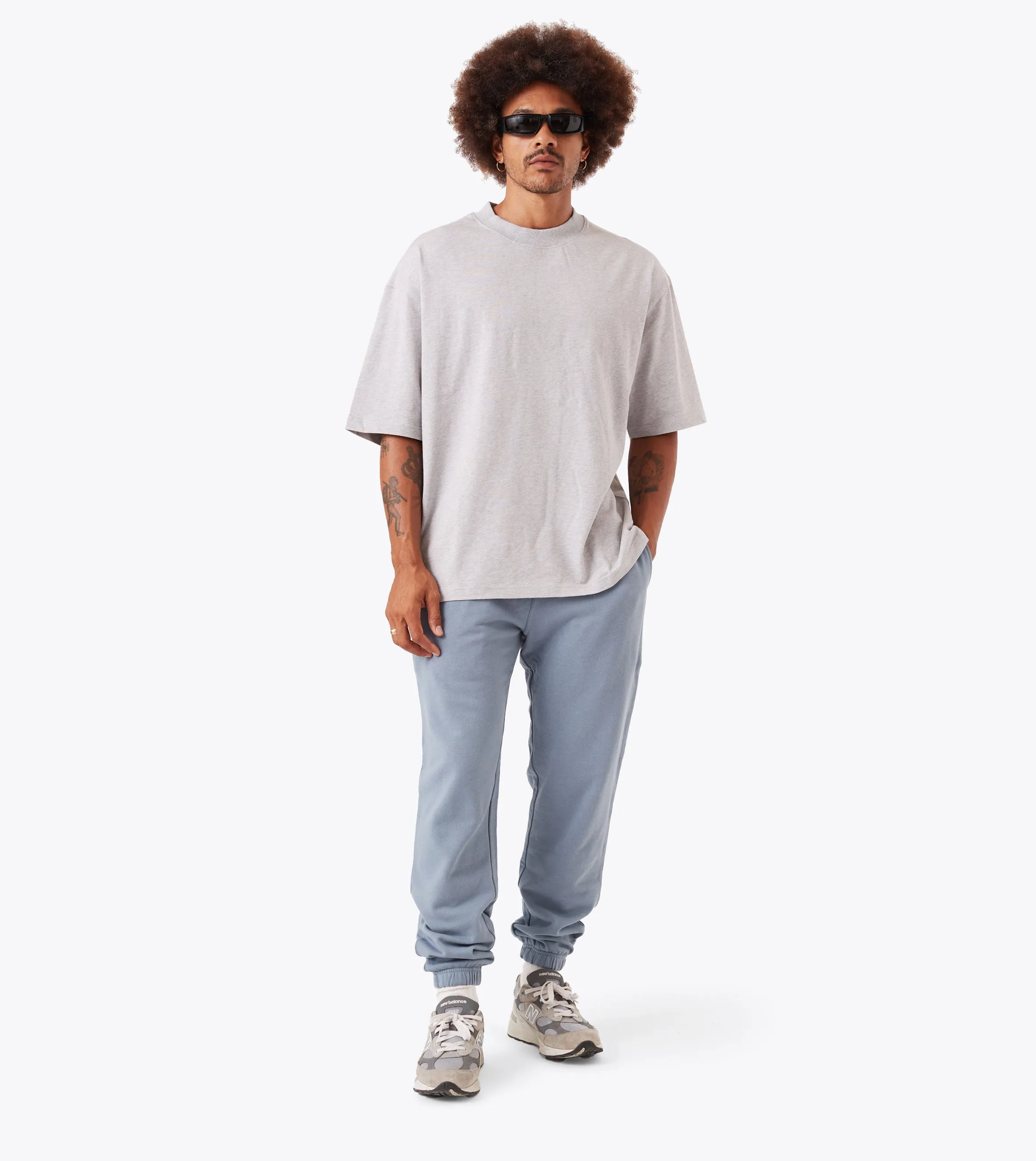 Box Fleece Jogger Steel sold by Zanerobe product image thumbnail 2
