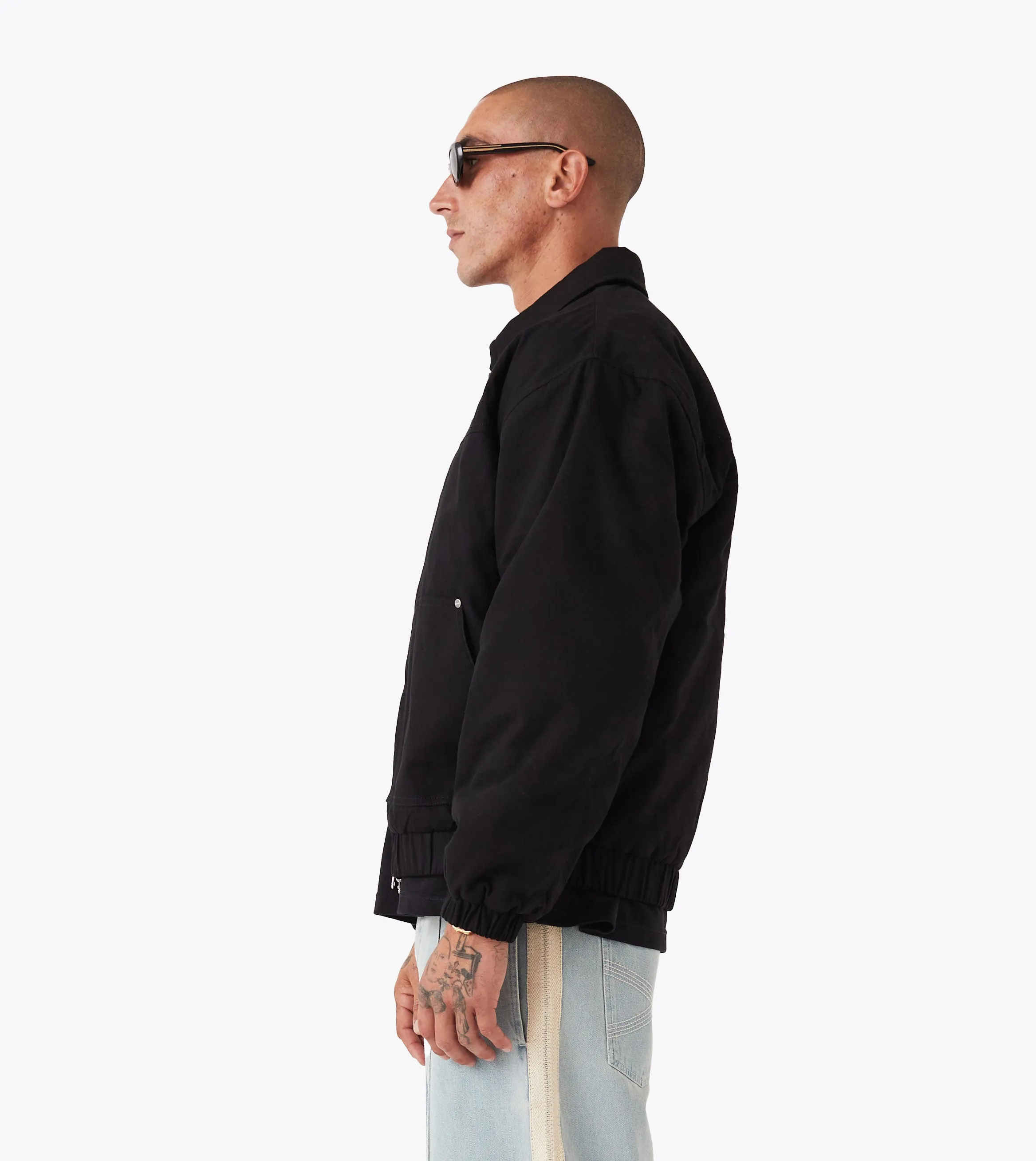 Canvas Work Jacket Washed Black sold by Zanerobe product image thumbnail 4