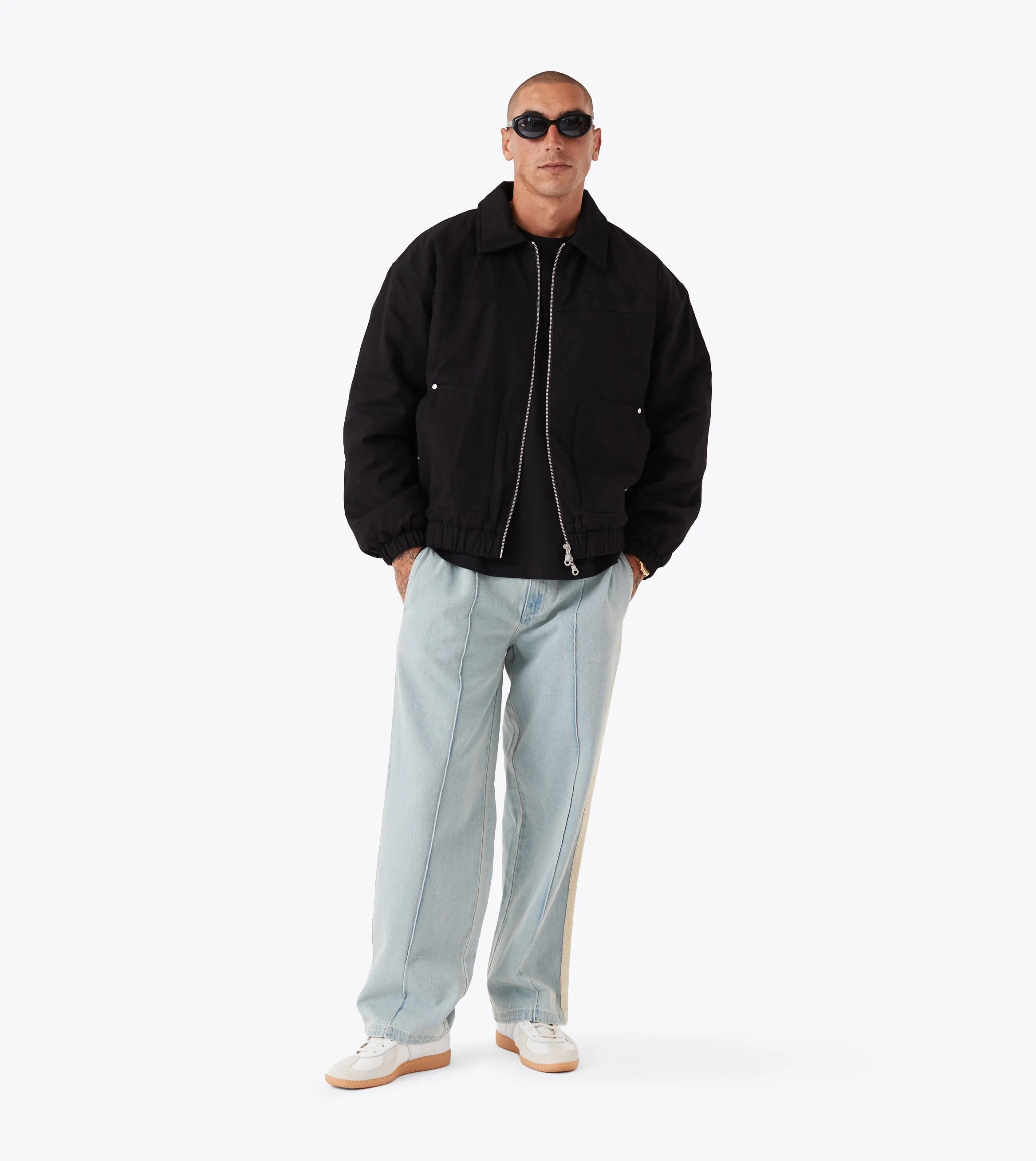 Canvas Work Jacket Washed Black sold by Zanerobe product image thumbnail 2