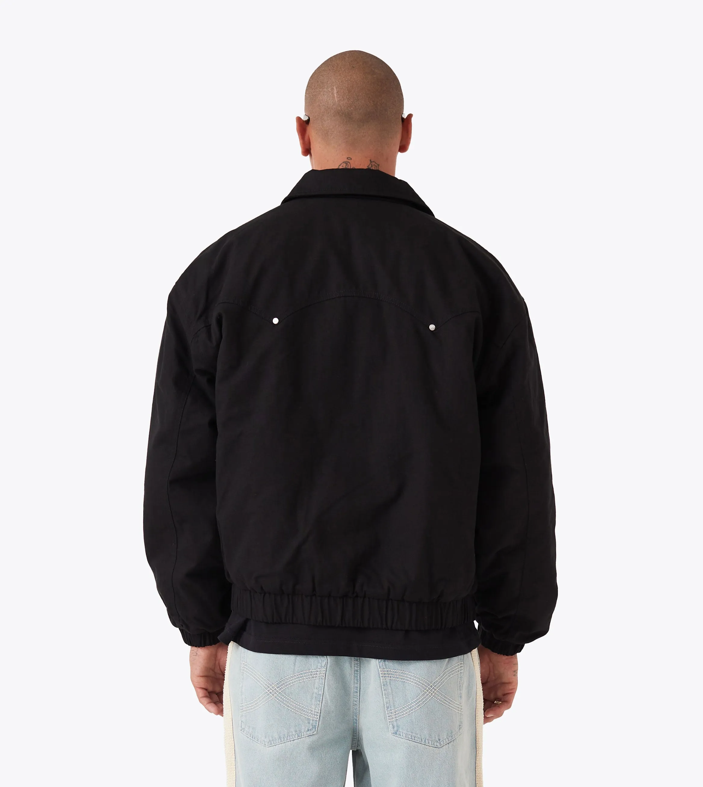 Canvas Work Jacket Washed Black sold by Zanerobe product image thumbnail 5