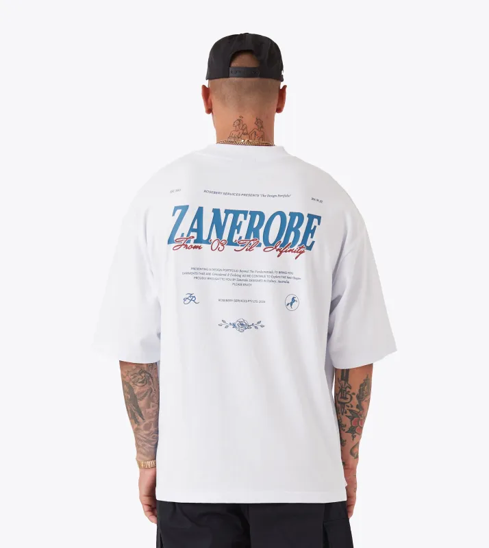 Portfolio Flow Tee White sold by Zanerobe