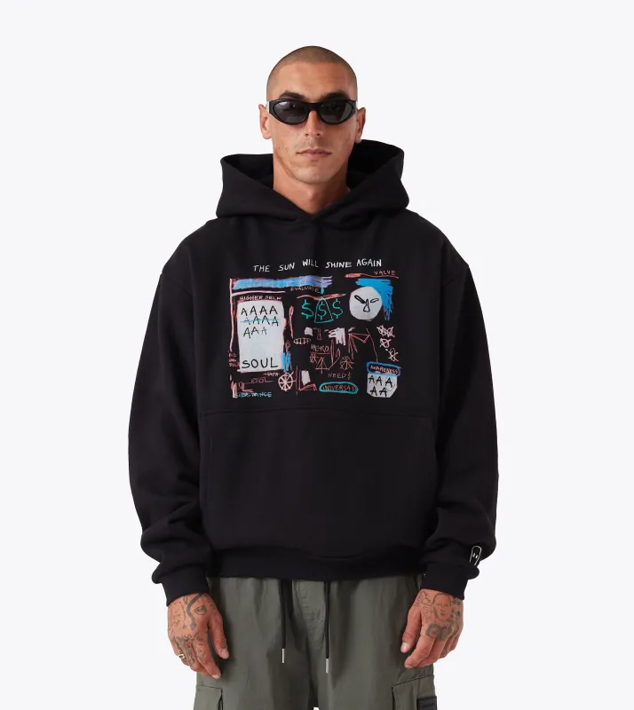 Musonga Box Hood Black sold by Zanerobe