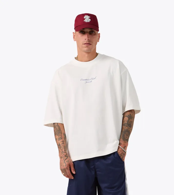 Piano Flow Tee Vintage White sold by Zanerobe