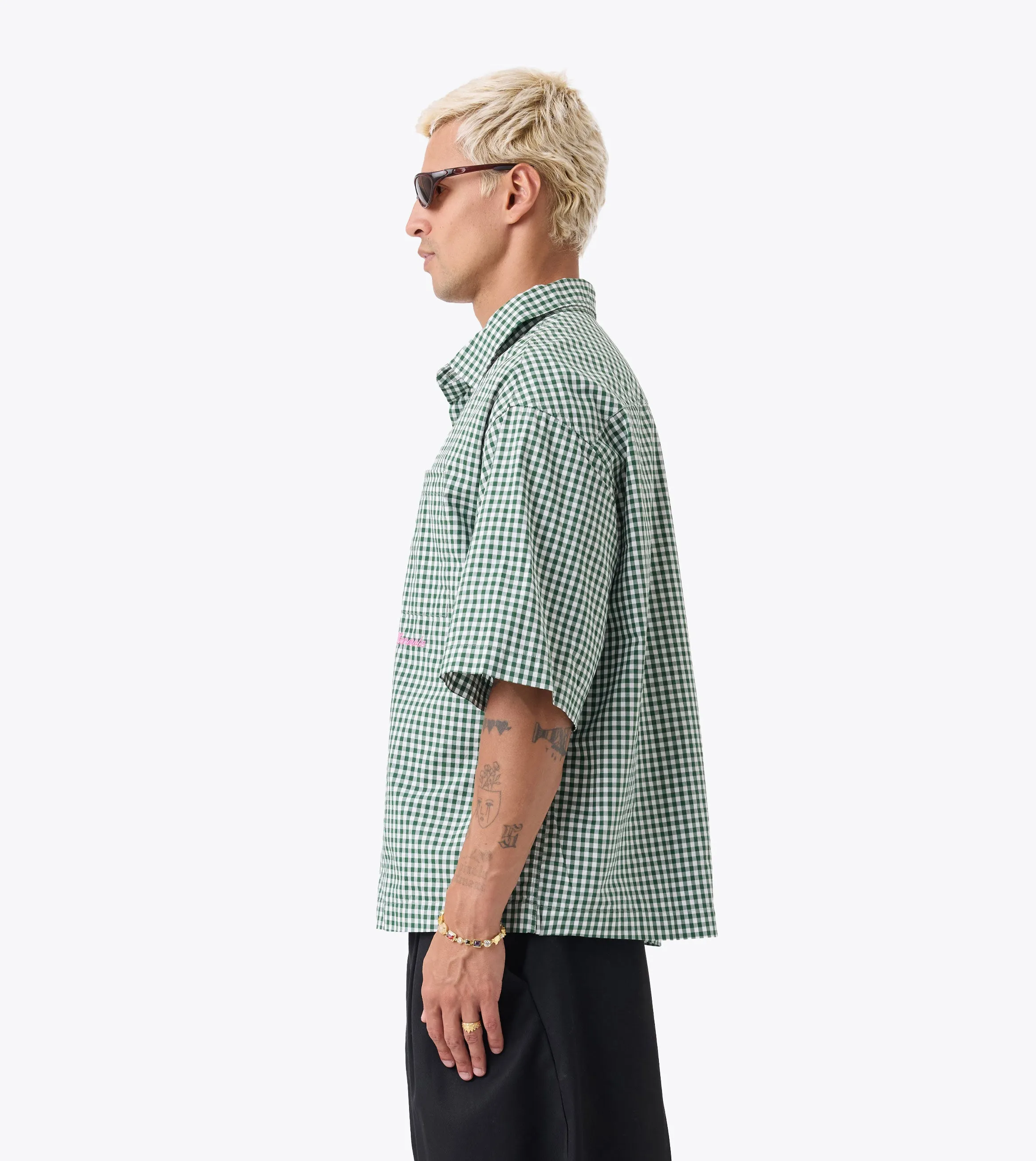 Box Crop Shirt Forest Check sold by Zanerobe product image thumbnail 4