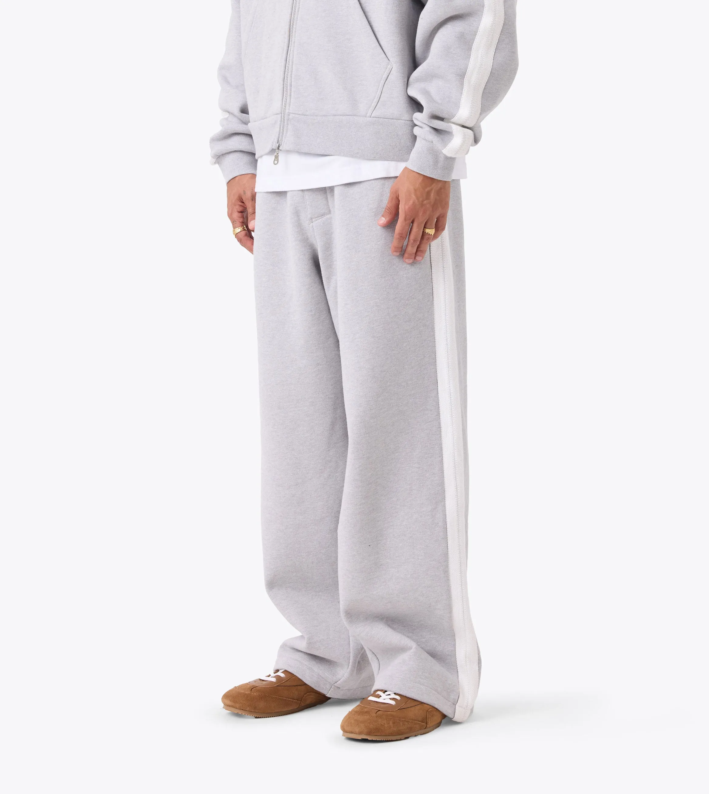 Stitched Fleece Mega Pant Grey Marle sold by Zanerobe product image thumbnail 4