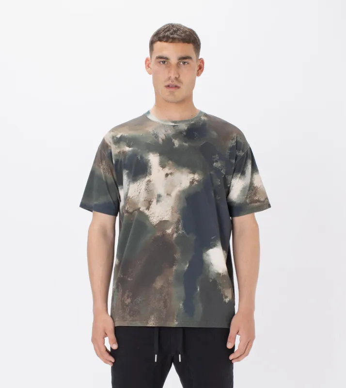 Box Tee Washed Camo sold by Zanerobe