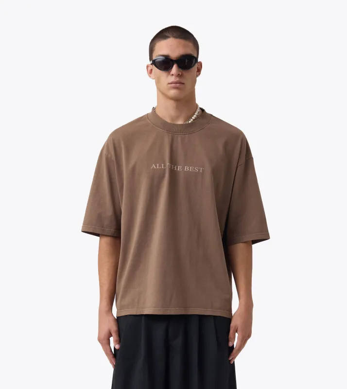 All The Best Flow Tee GD Choc made by Zanerobe