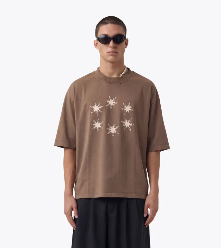 Star Sign Flow Tee GD Choc - Coming Soon made by Zanerobe