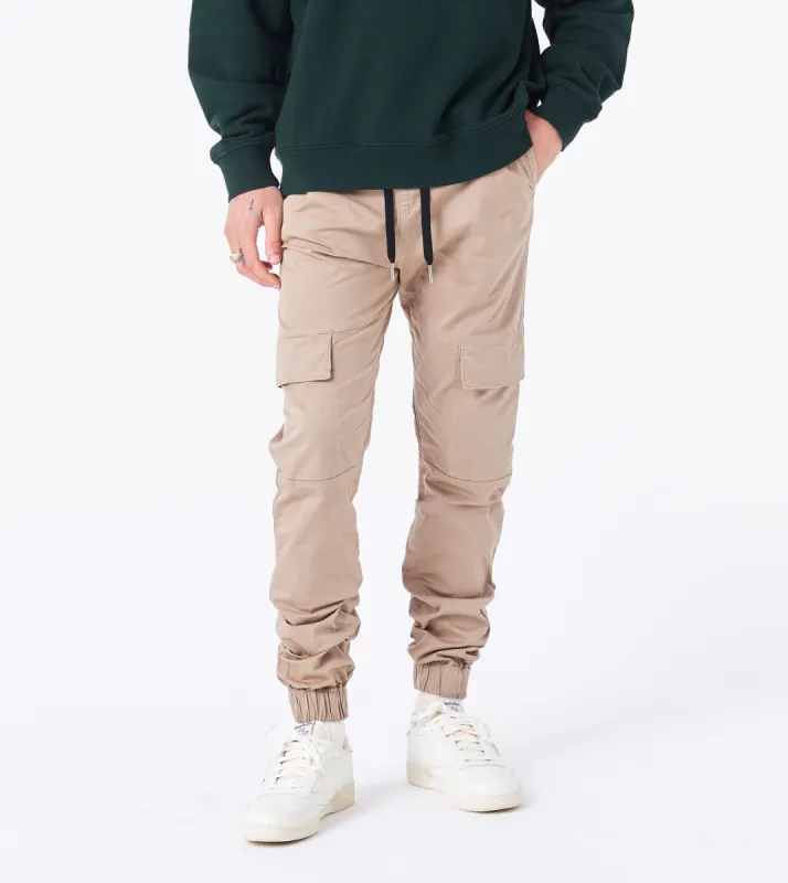 Sureshot Lite Cargo Jogger GD Sandstone sold by Zanerobe
