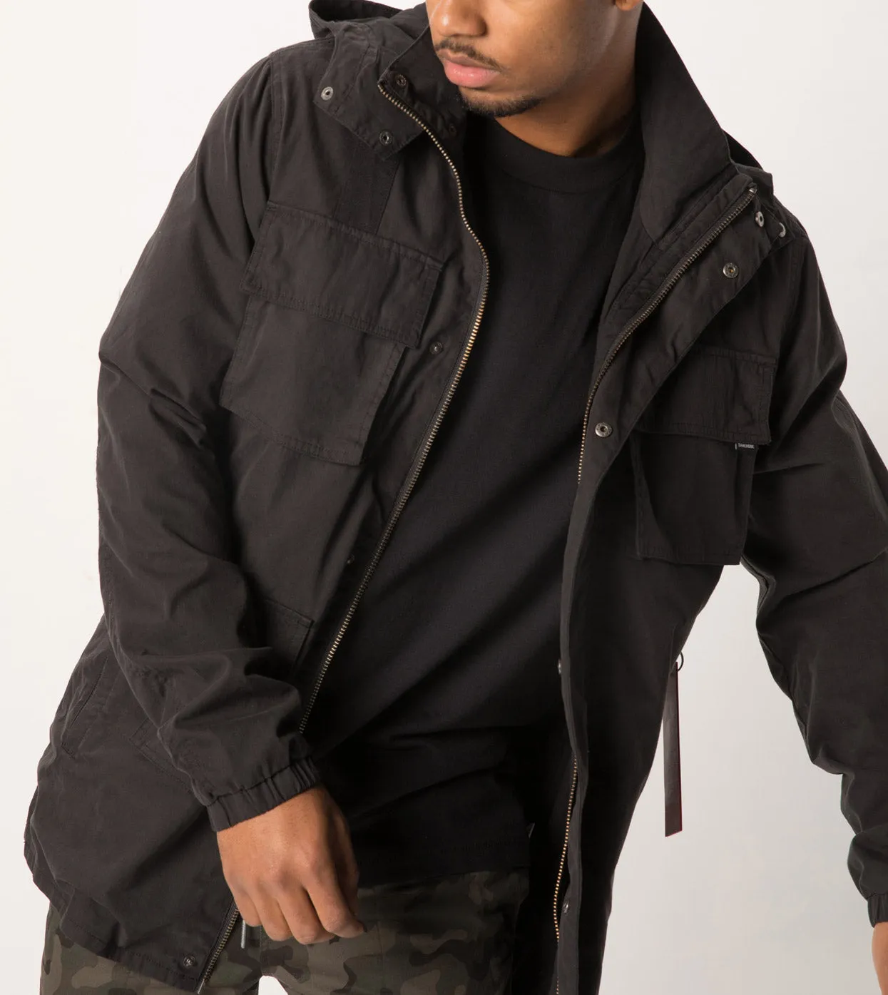 Utility Jacket Washed Black sold by Zanerobe product image thumbnail 3