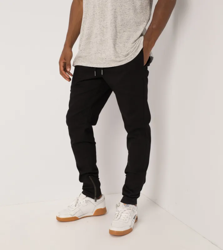Unblockshot Chino Black sold by Zanerobe