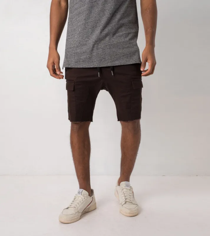 Sureshot Cargo Short Coffee sold by Zanerobe