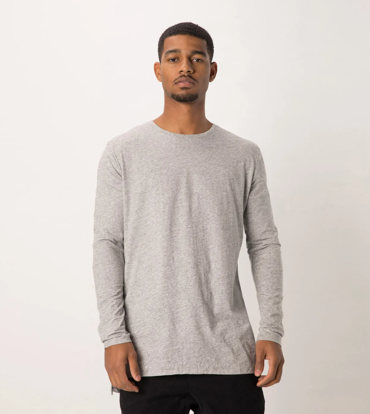 Flintlock LS Tee Grey Marle sold by Zanerobe