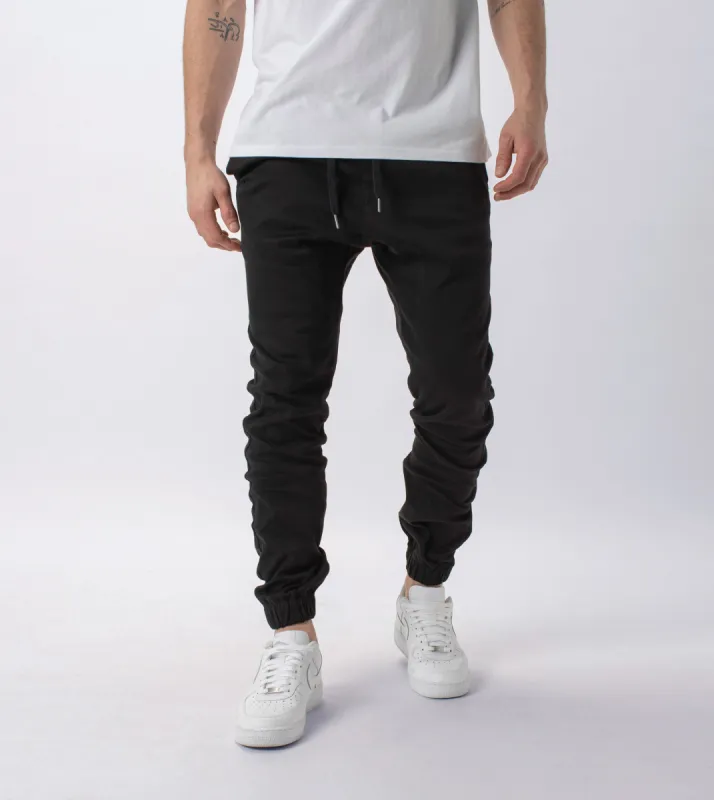 Knitted Sureshot Jogger Black sold by Zanerobe