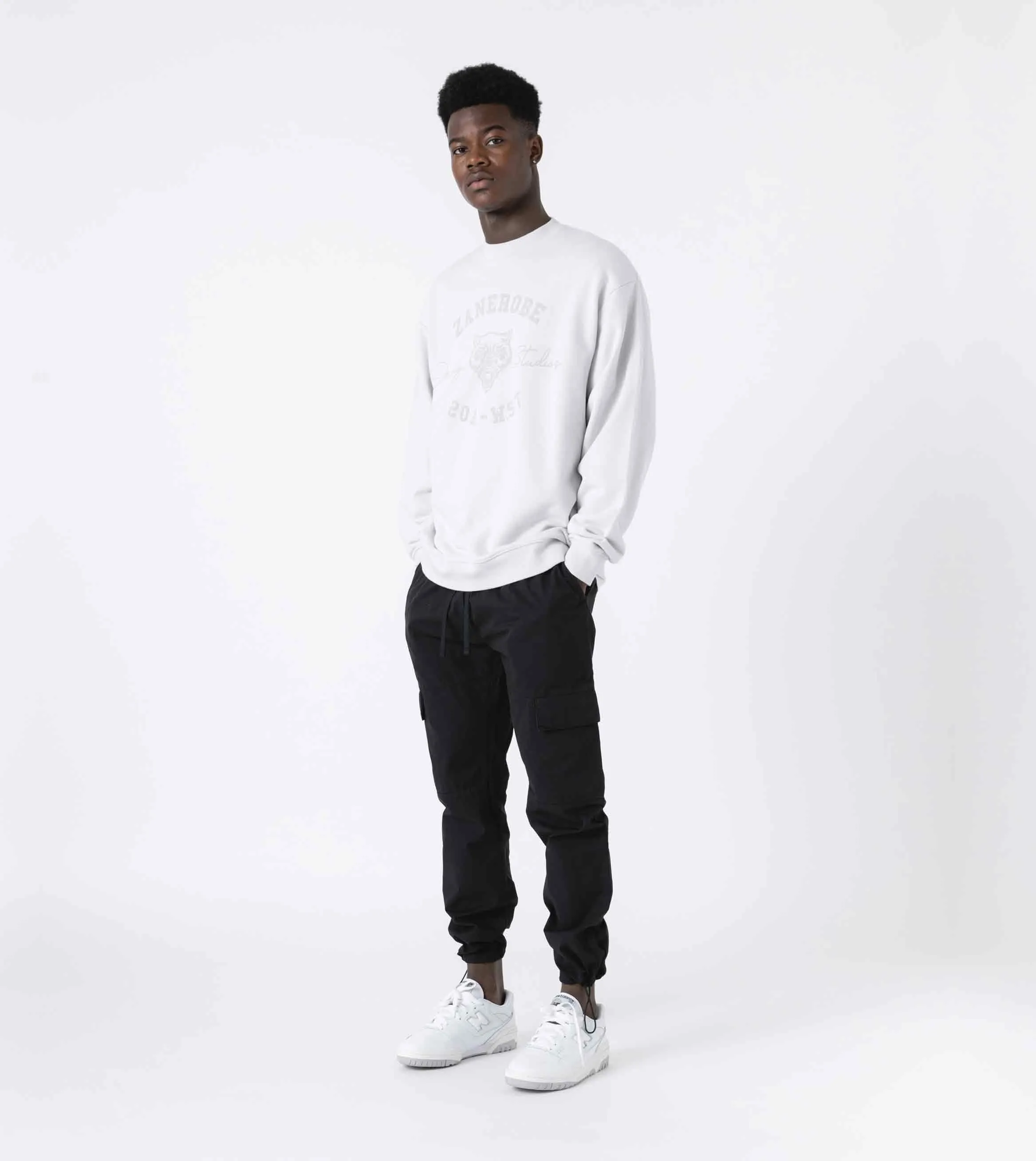 WST Orgo Crew Sweat Frost sold by Zanerobe product image thumbnail 2