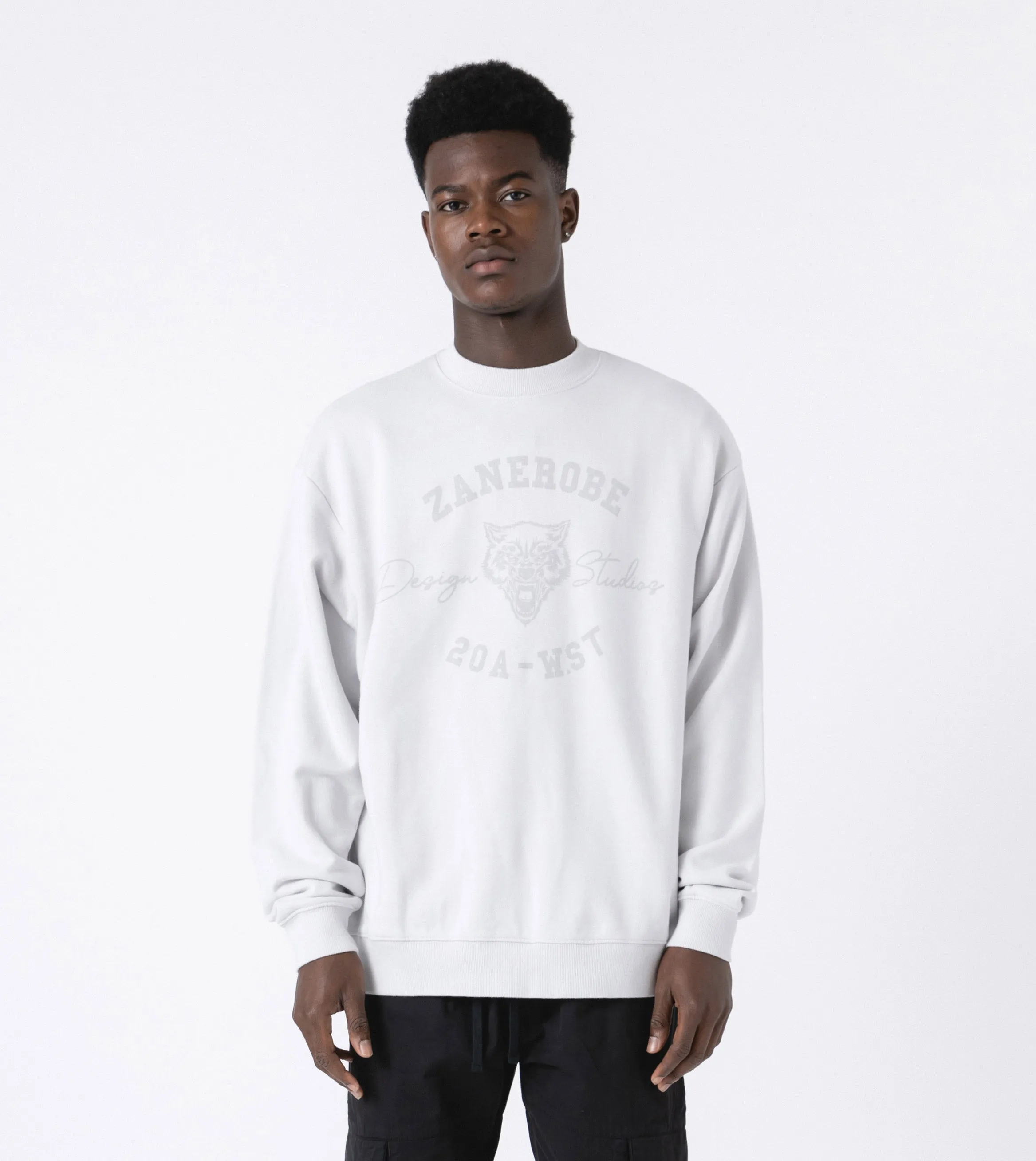 WST Orgo Crew Sweat Frost sold by Zanerobe product image thumbnail 4