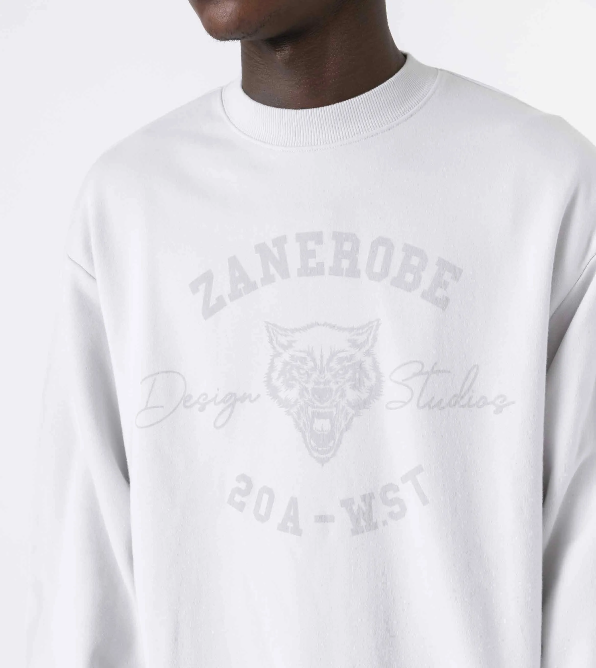 WST Orgo Crew Sweat Frost sold by Zanerobe product image thumbnail 3