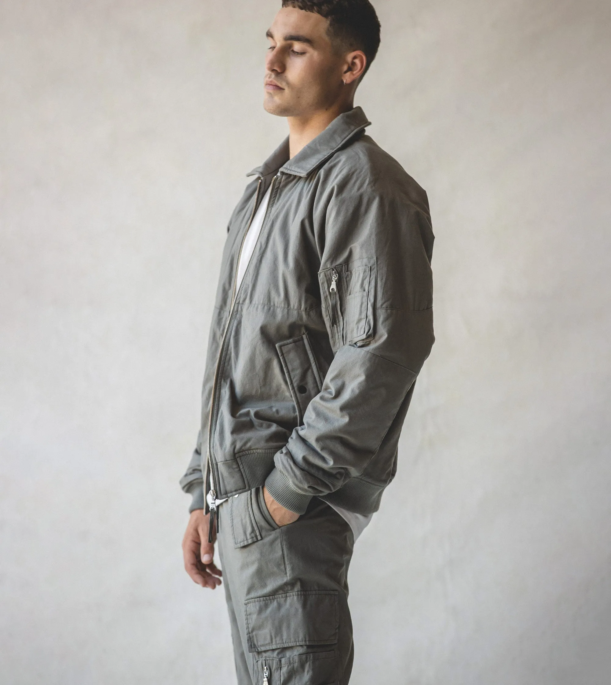 Militat Bomber Jacket Dk Moss sold by Zanerobe product image thumbnail 3