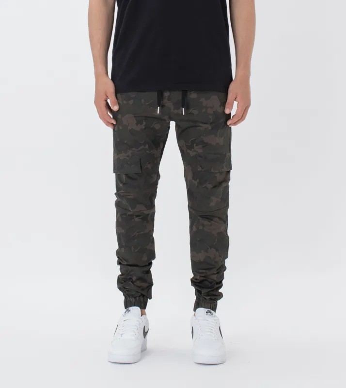 Sureshot Lite Cargo Jogger Dk Camo sold by Zanerobe
